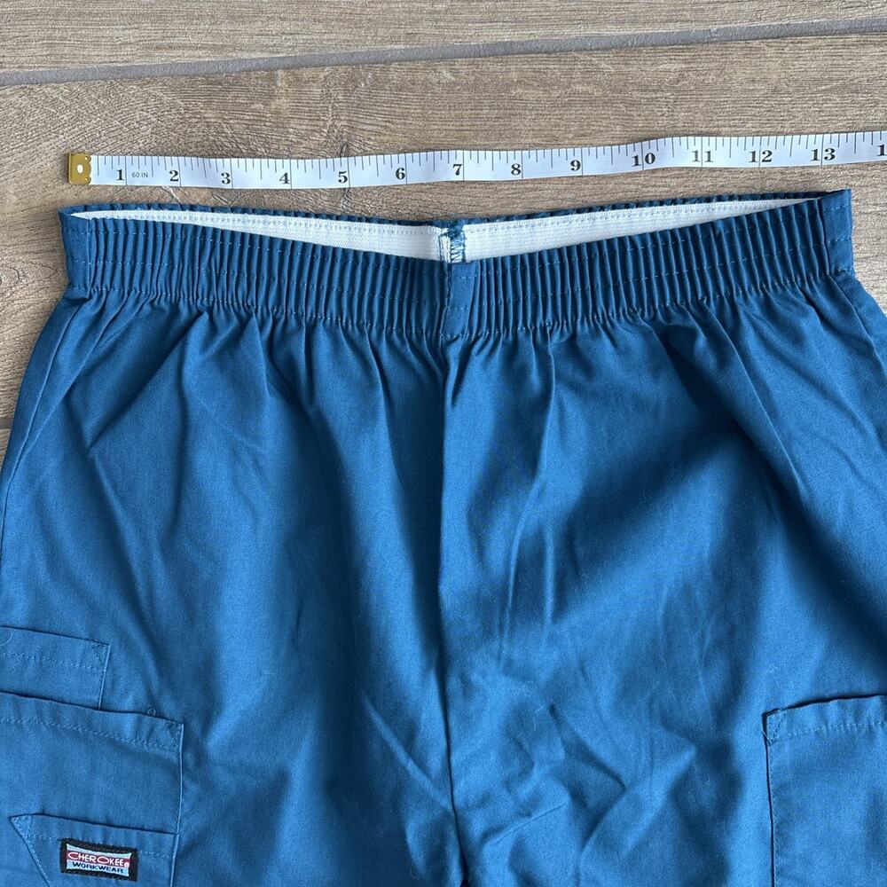 Cherokee Workwear Womens XS Elastic Waist Utility Scrub Pant 4200 Caribbean Blue - Picture 13 of 16